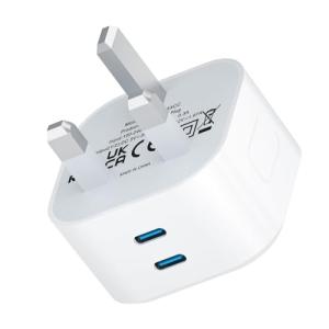 Fast Charge USB-C Wall Plug Adapter, 2 Pack