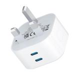 Fast Charge USB-C Wall Plug Adapter, 2 Pack