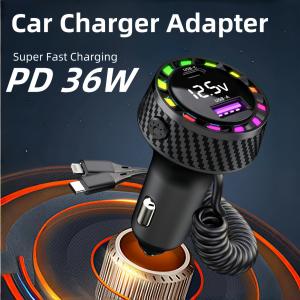 Fast USB-C Car Charger for iPhone and Samsung