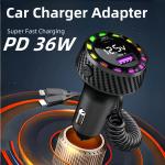 Fast USB-C Car Charger for iPhone and Samsung