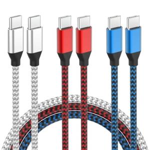 6FT USB-C to USB-C Charger Cable 3-Pack