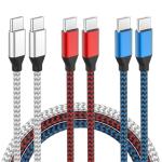 6FT USB-C to USB-C Charger Cable 3-Pack