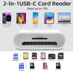 USB-C Dual Slot SD Card Reader and Adapter