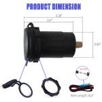 20W USB-C Car Charger with Dual QC3.0 Ports