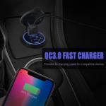 20W USB-C Car Charger with Dual QC3.0 Ports