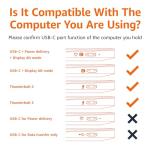 USB-C to HDMI Adapter Cable, 4K 60Hz, 180cm