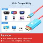 JINGDU Portable USB-C Hub with HDMI and 100W Charge
