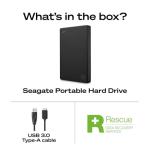 Seagate 1TB Portable External Hard Drive - USB-C