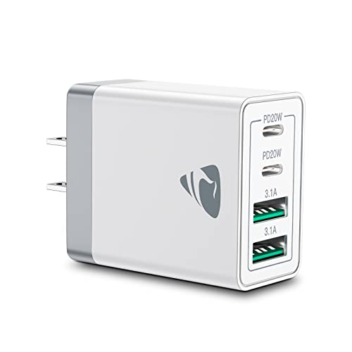 4-Port USB C Fast Charger for iPhone & Samsung