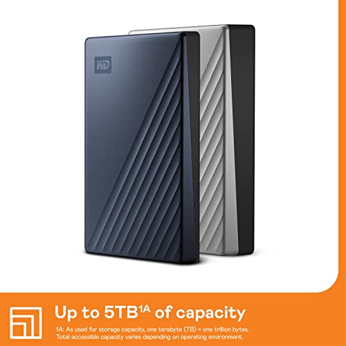 WD 5TB Portable USB-C HDD with Management Software