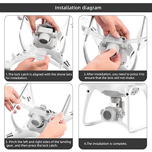 Hellery Gimbal Stabilizer Lens Cover for Phantom 4