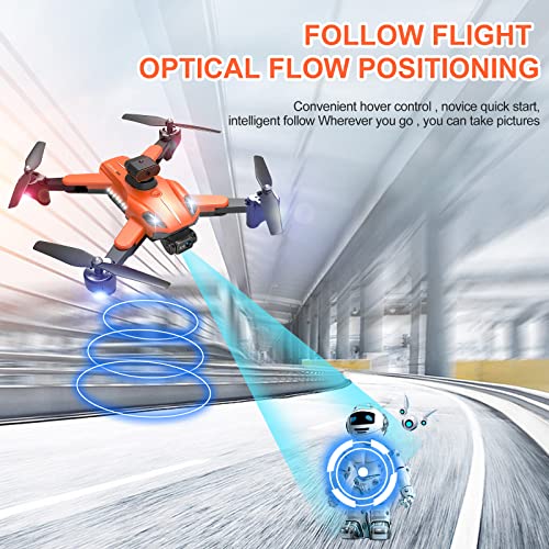 Dual Camera Drone for Kids/Adults, FPV Quadcopter, Orange