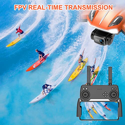 Dual Camera Drone for Kids/Adults, FPV Quadcopter, Orange