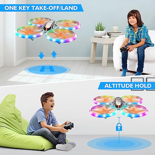 Colorful Light RC Drone, Perfect Gift for Kids