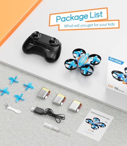 ORVINA OV-18 Mini Drone with Triple Battery Pack