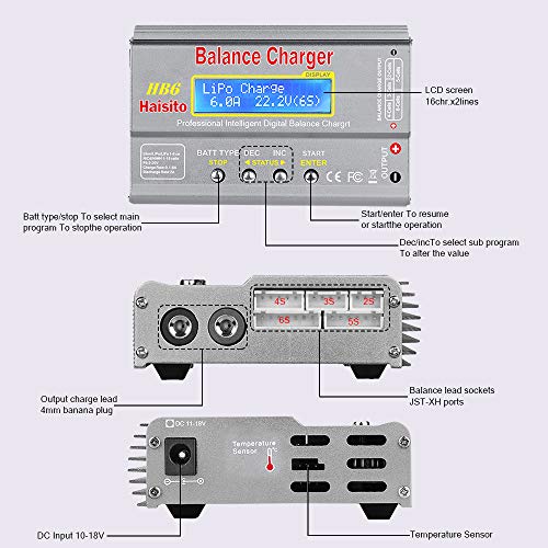 Haisito 80W Multi-Functional RC Battery Charger