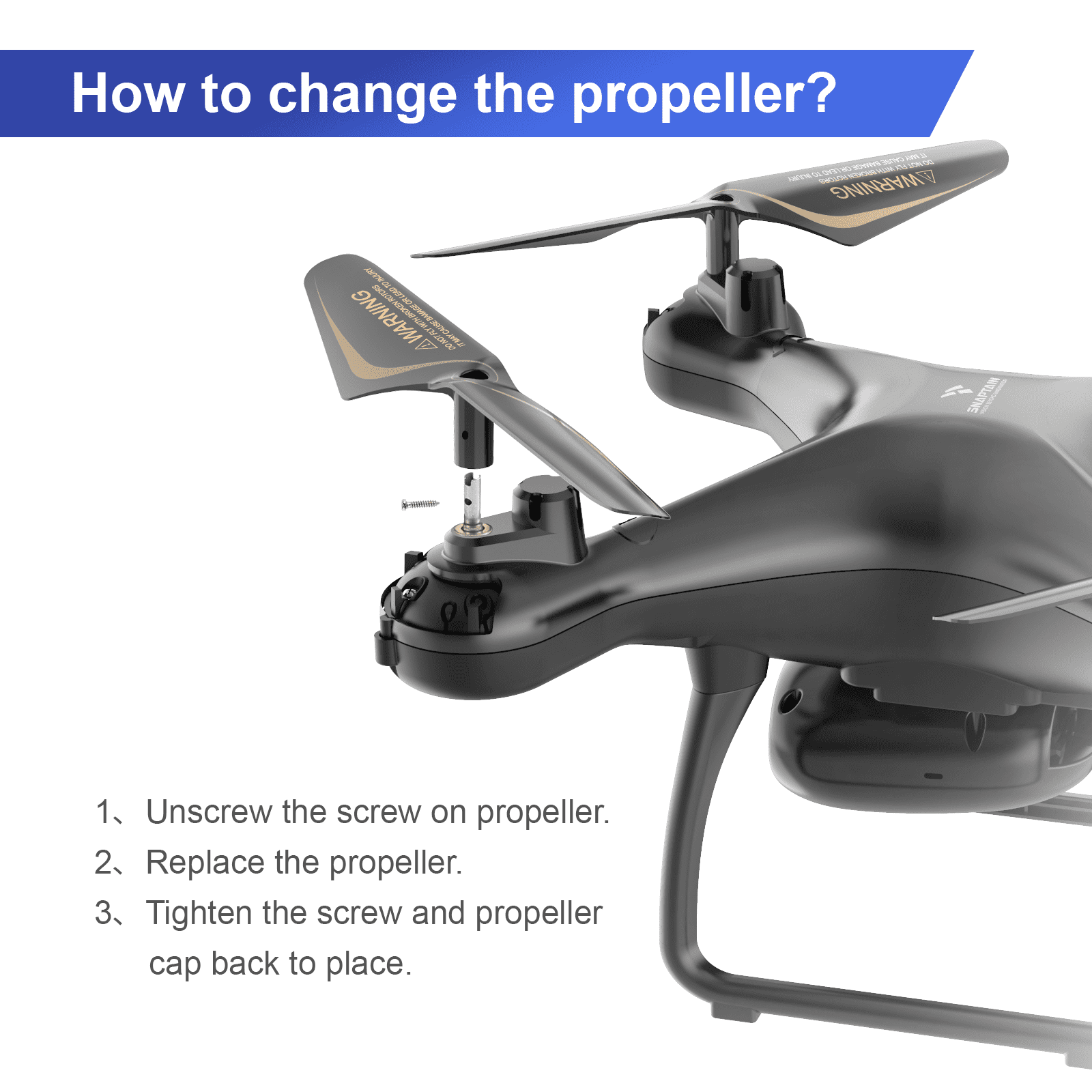 SNAPTAIN SP650/SP650 Pro Drone Propeller Set