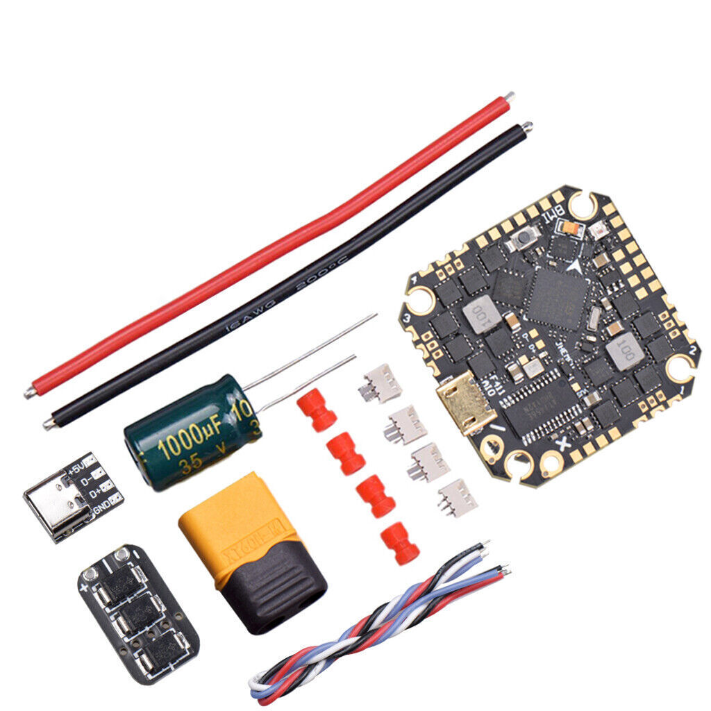 JHEMCU New GHF411AIO-BMI F4 2-6S AIO Brushless Flight Control For 40A RC Drone