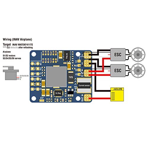 Matek Systems F411-WTE Flight Controller with OSD