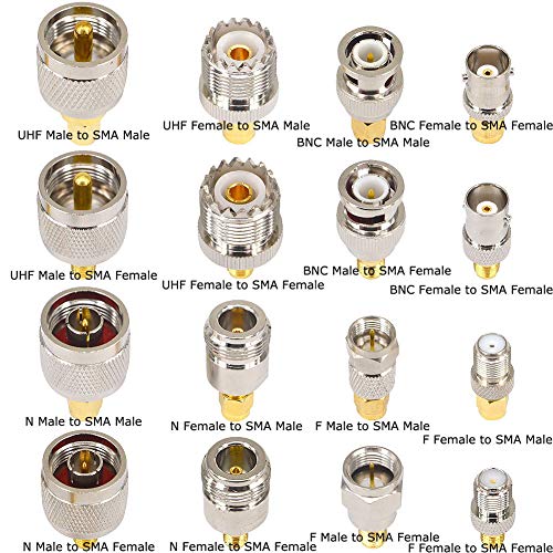16PCS BOOBRIE SMA RF Connector Kit for Drones