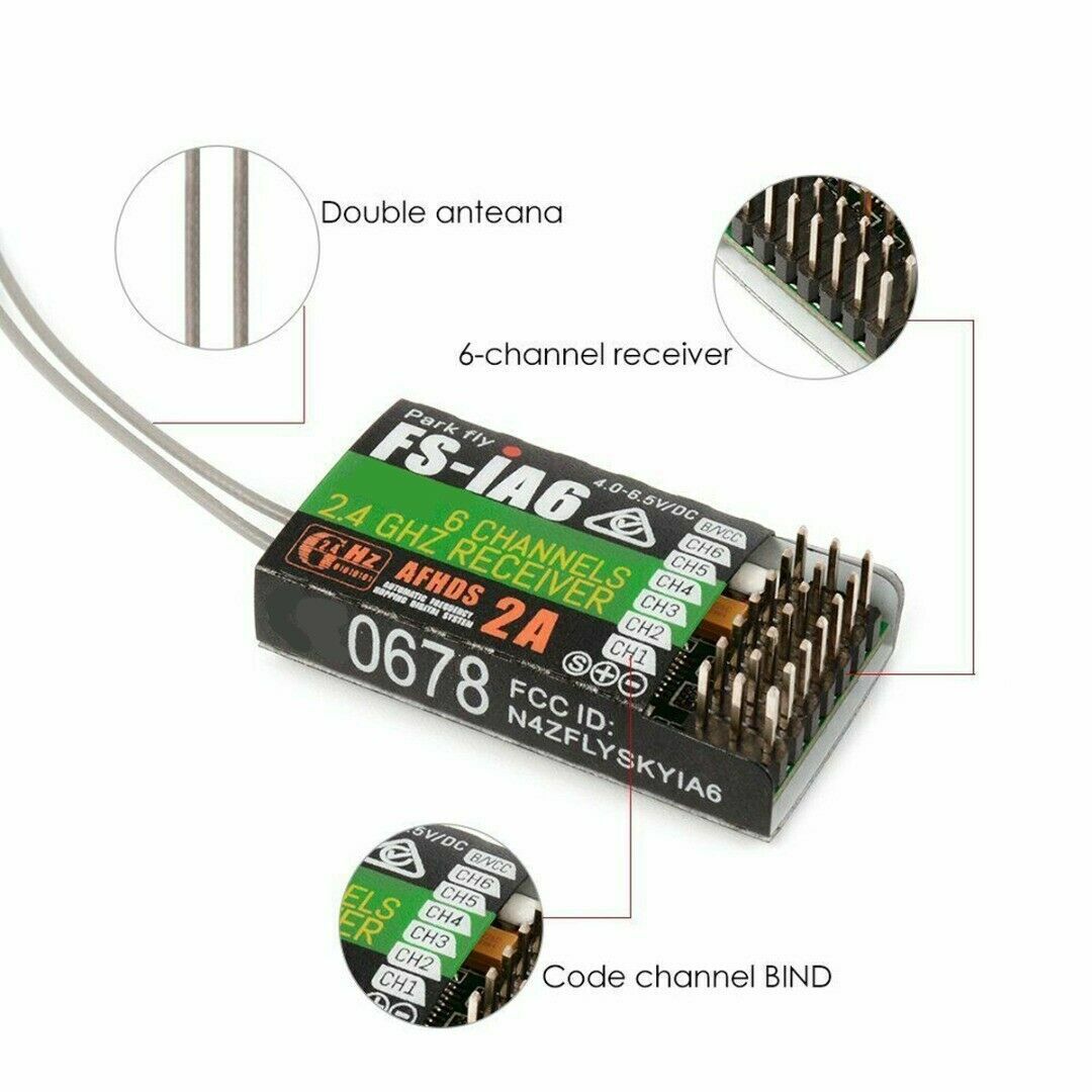 6CH Receiver for RC Airplanes & Drones