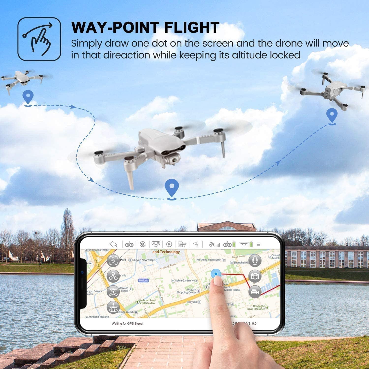 Foldable GPS Drone with 4K Camera