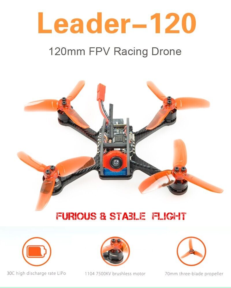 Carbon Fiber Mini Racing Drone - Leader-120 FPV