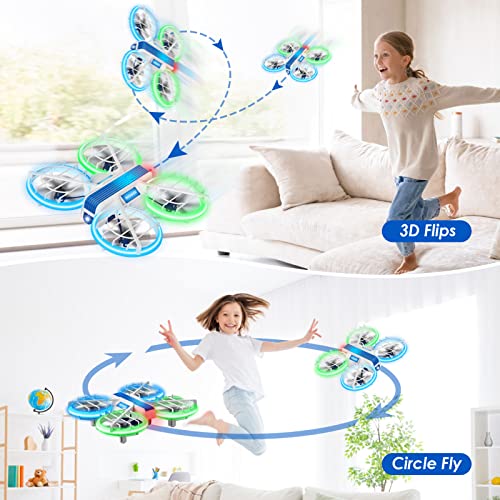 Mini Drone for Kids - LED Light, Headless Mode