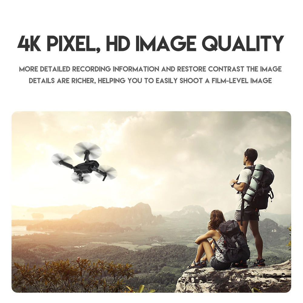 2023 Dual Camera Foldable Quadcopter with WiFi