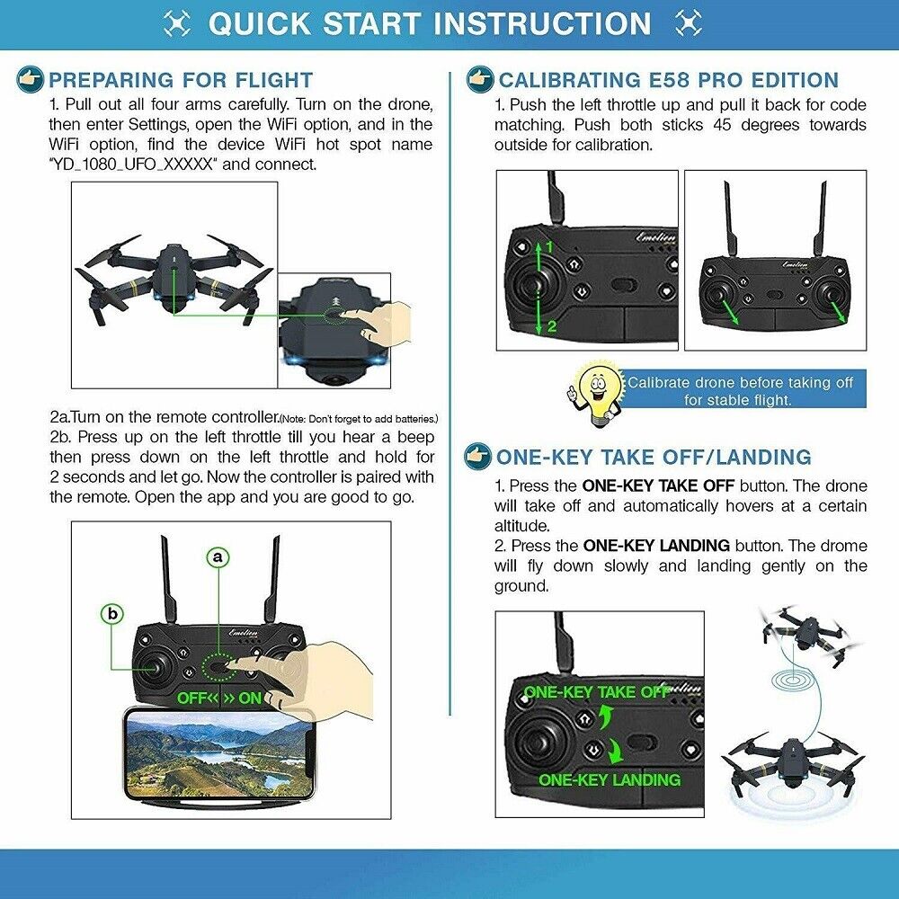 RC Pro 4K Drone with WIFI & GPS