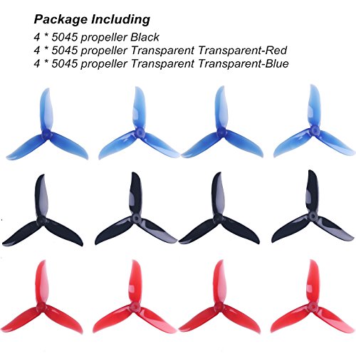 12 Tri-Blade Props for FPV Drones