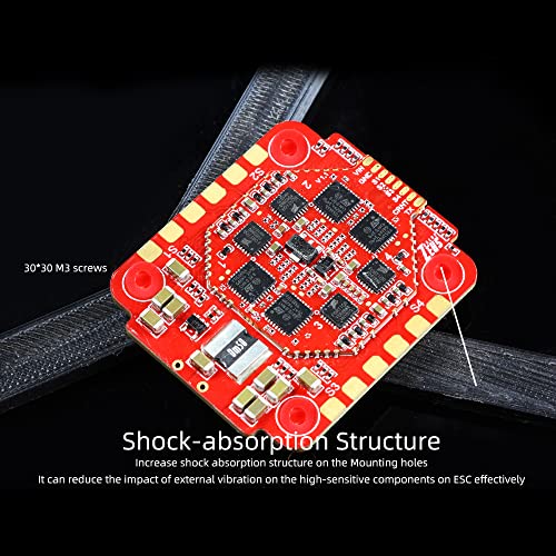 Red HGLRC Zeus 60A 4in1 ESC for Racing Drone