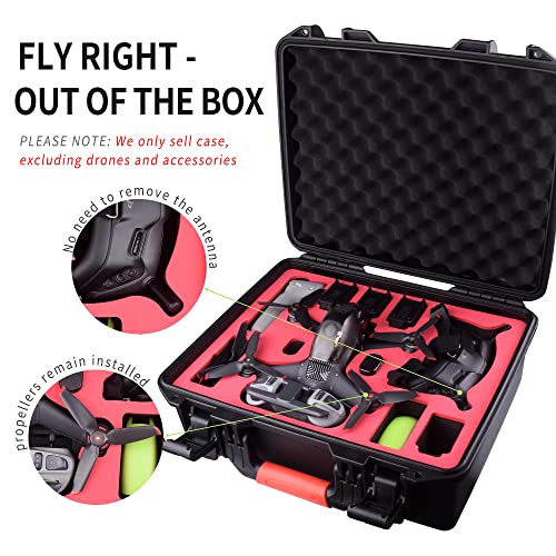 DJI FPV Hard Case - Fits 6 Batteries