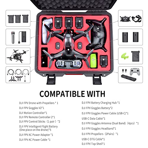 DJI FPV Hard Case - Fits 6 Batteries
