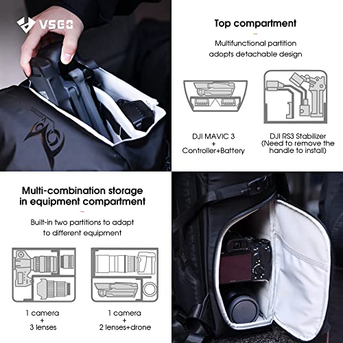 Waterproof Camera and Drone Backpack - 16L