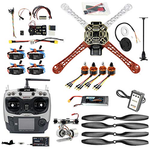 DIY FPV drone quadcopter kit with accessories