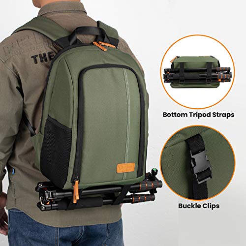 TARION Professional Waterproof Camera Backpack (Green)