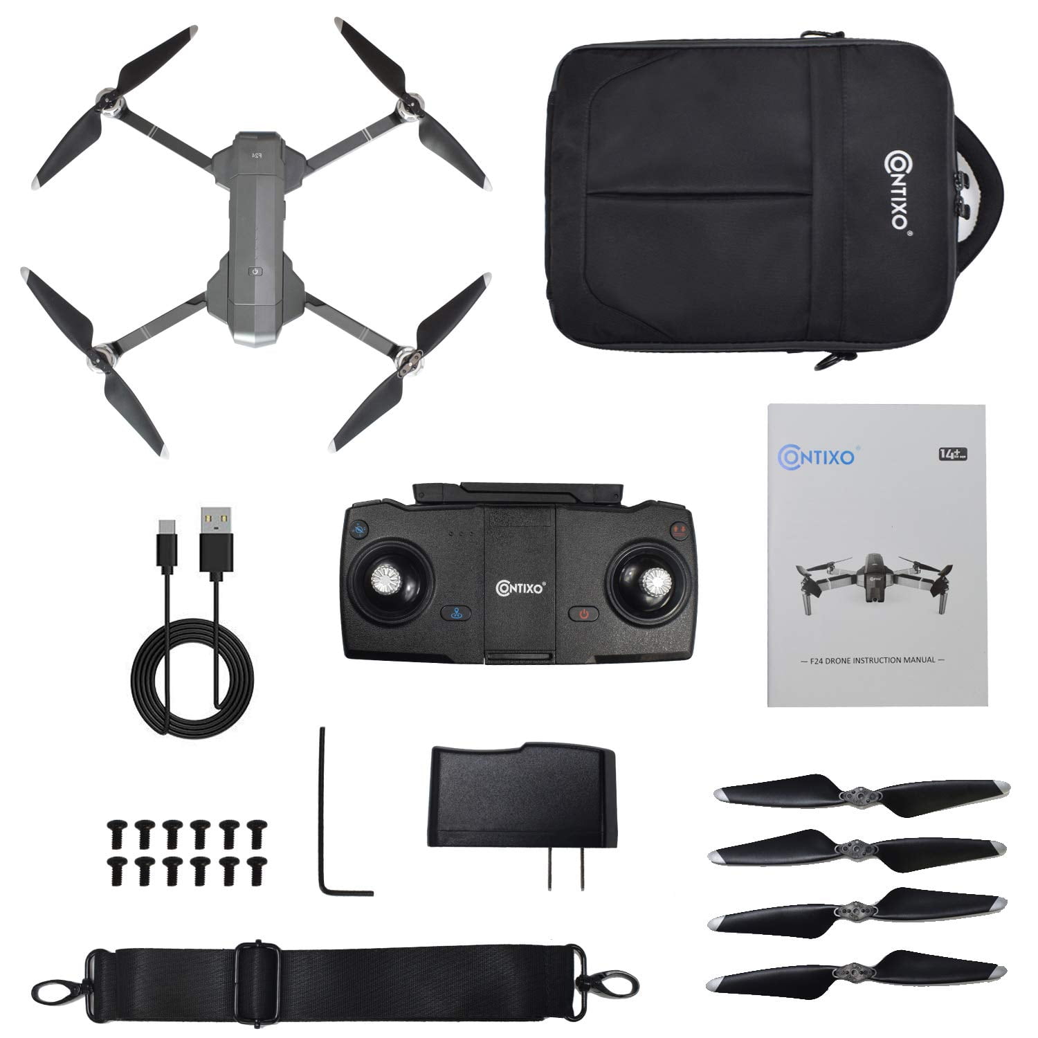 Contixo F24 Foldable Quadcopter Drone with GPS & Gimbal