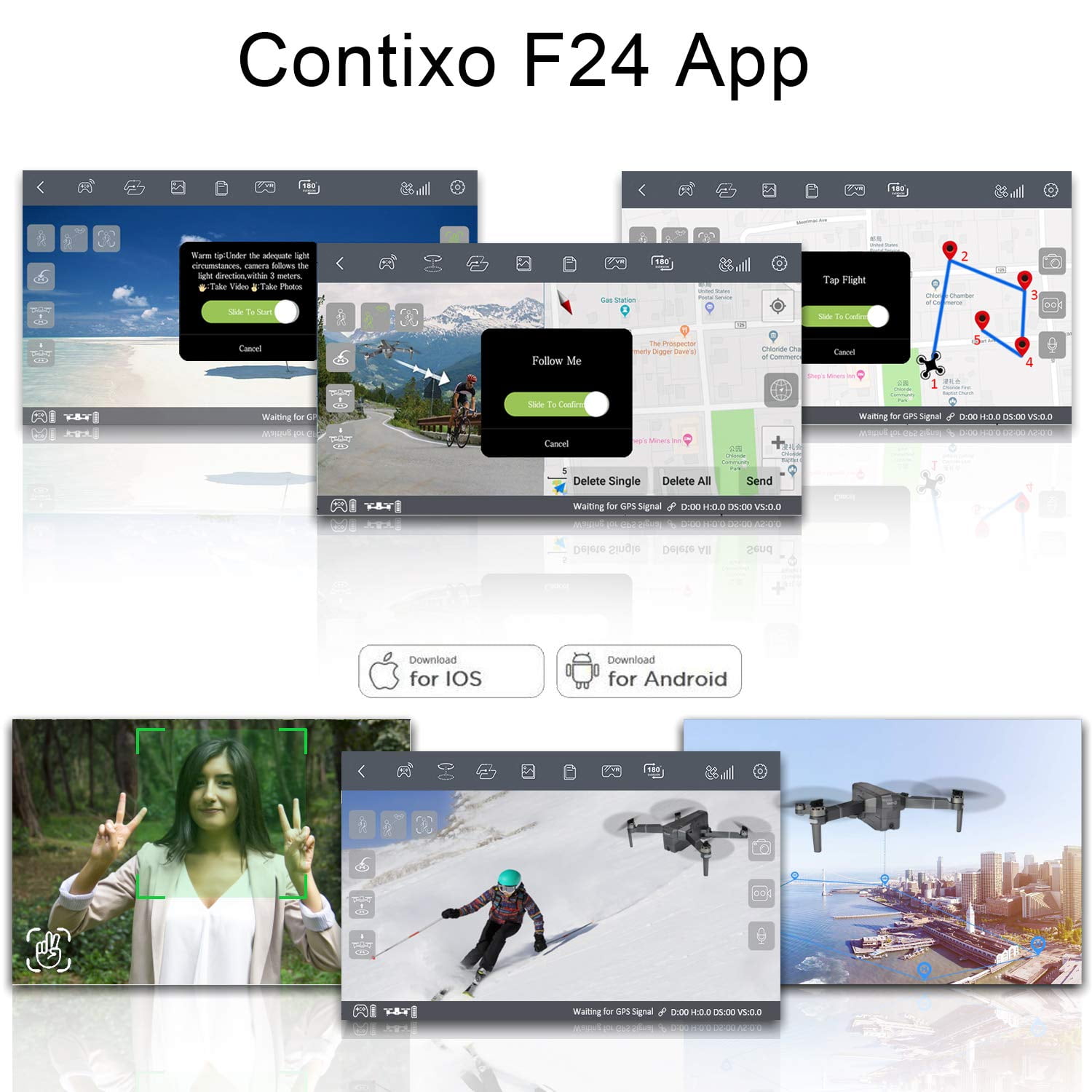 Contixo F24 Foldable Quadcopter Drone with GPS & Gimbal