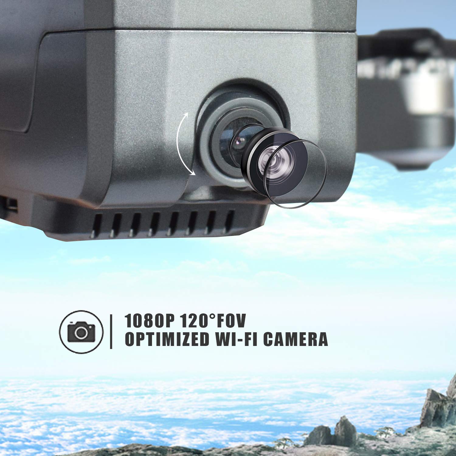 Contixo F24 Foldable Quadcopter Drone with GPS & Gimbal