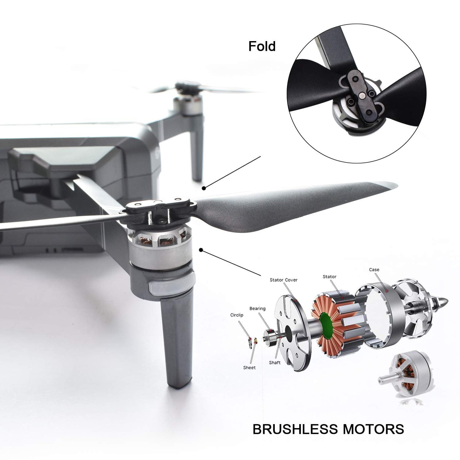 Contixo F24 Foldable Quadcopter Drone with GPS & Gimbal