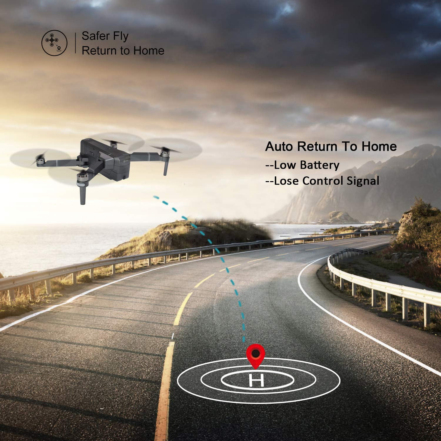 Contixo F24 Foldable Quadcopter Drone with GPS & Gimbal