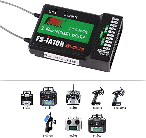 10CH Radio Transmitter + RC Receiver for Drones