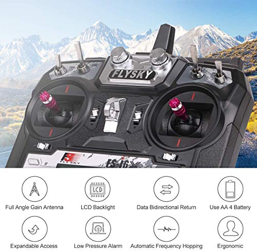 10CH Radio Transmitter + RC Receiver for Drones