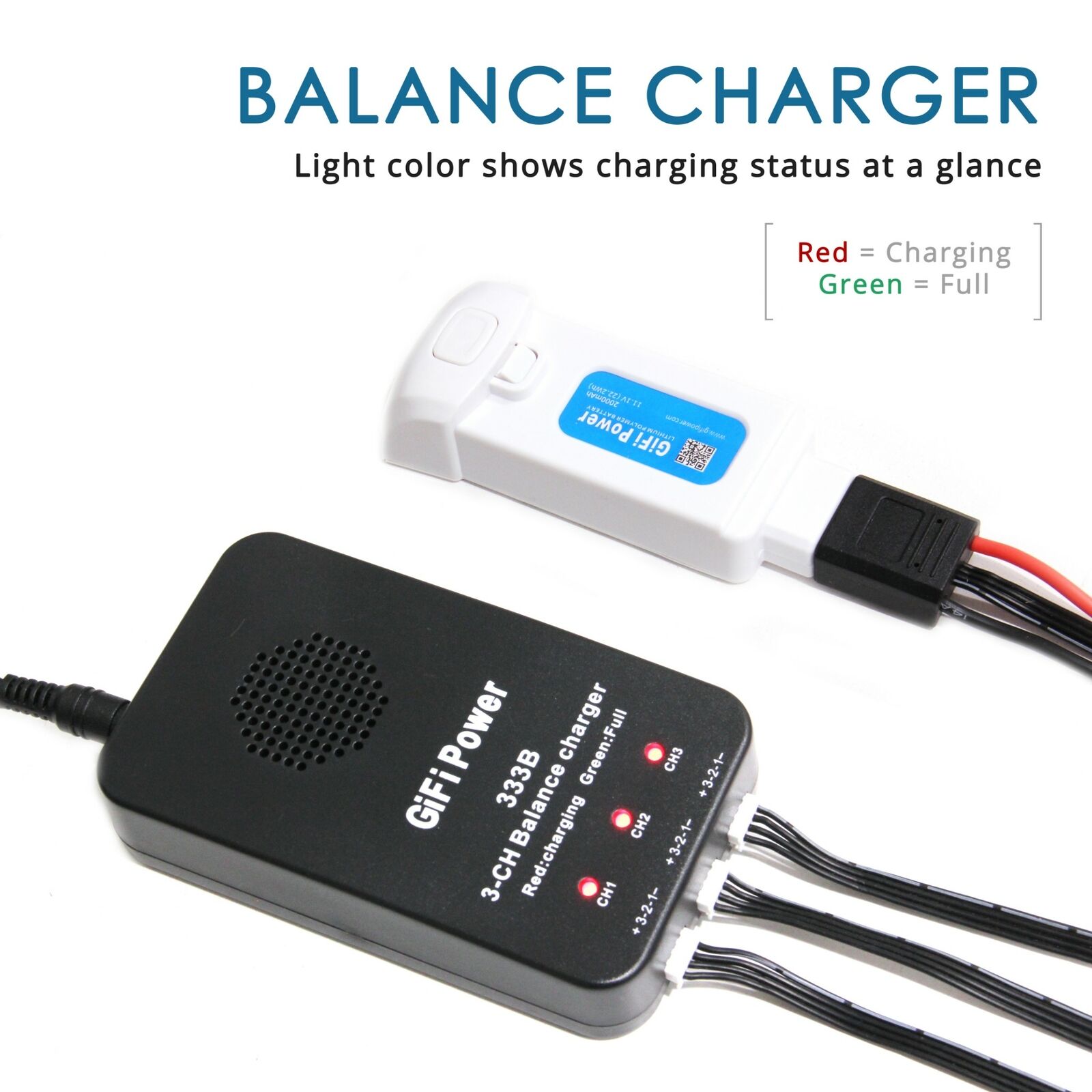 3-in-1 Balance Charger for Yuneec Breeze Drone