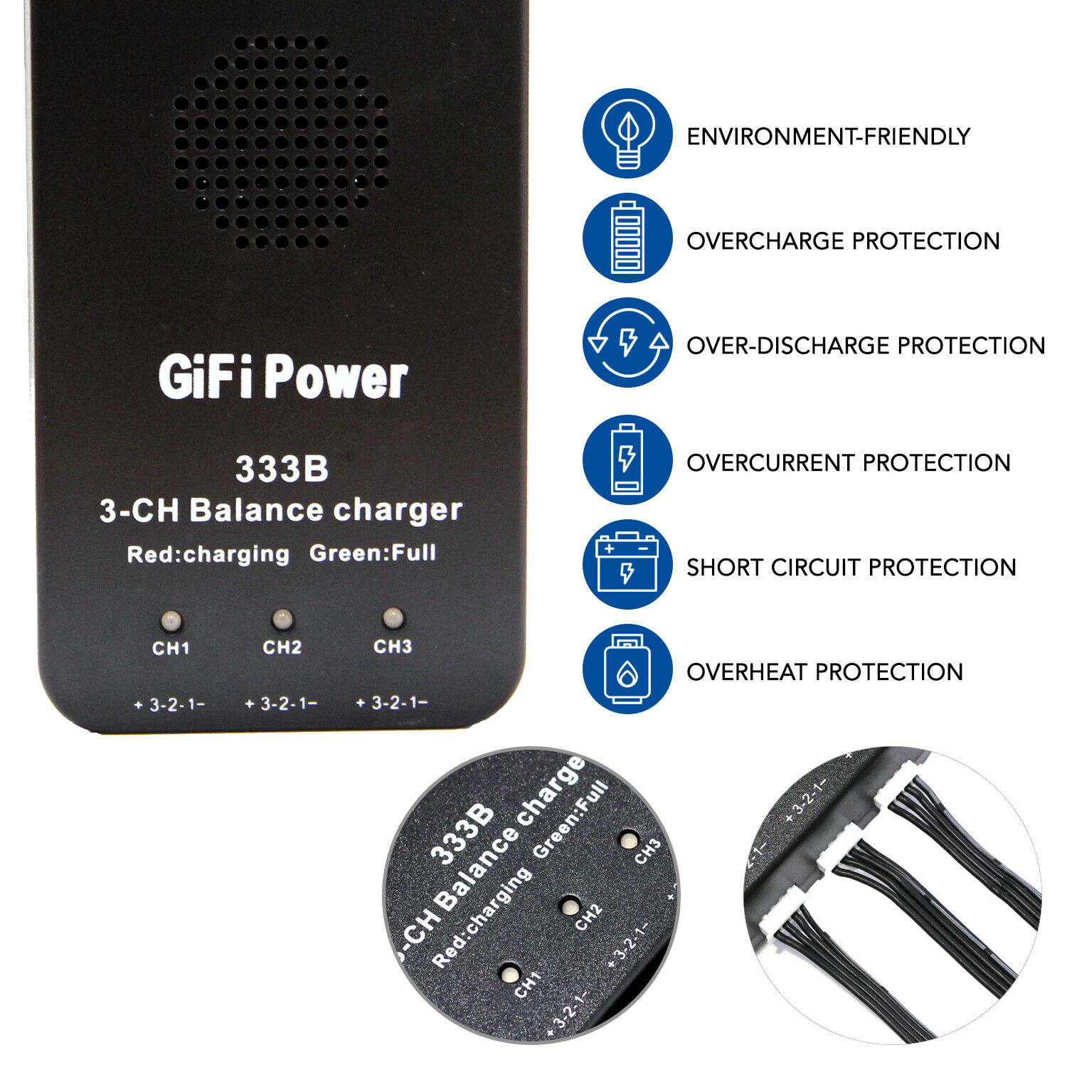 3-in-1 Balance Charger for Yuneec Breeze Drone