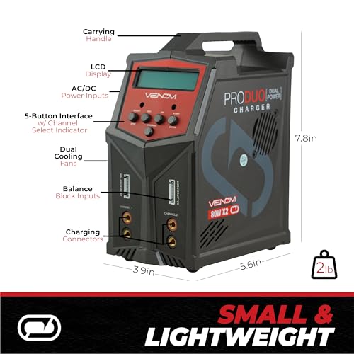 80W Dual LiPo Balance Charger for Drones