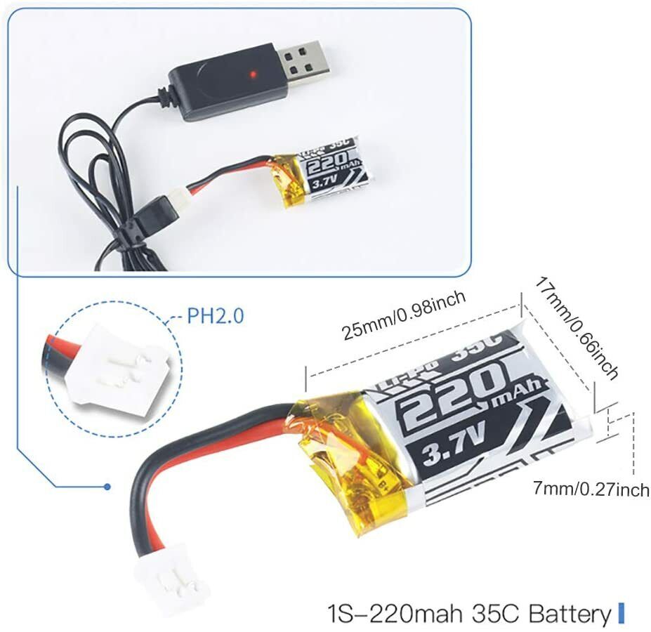 LiPo Battery and Charger for T36 Drone