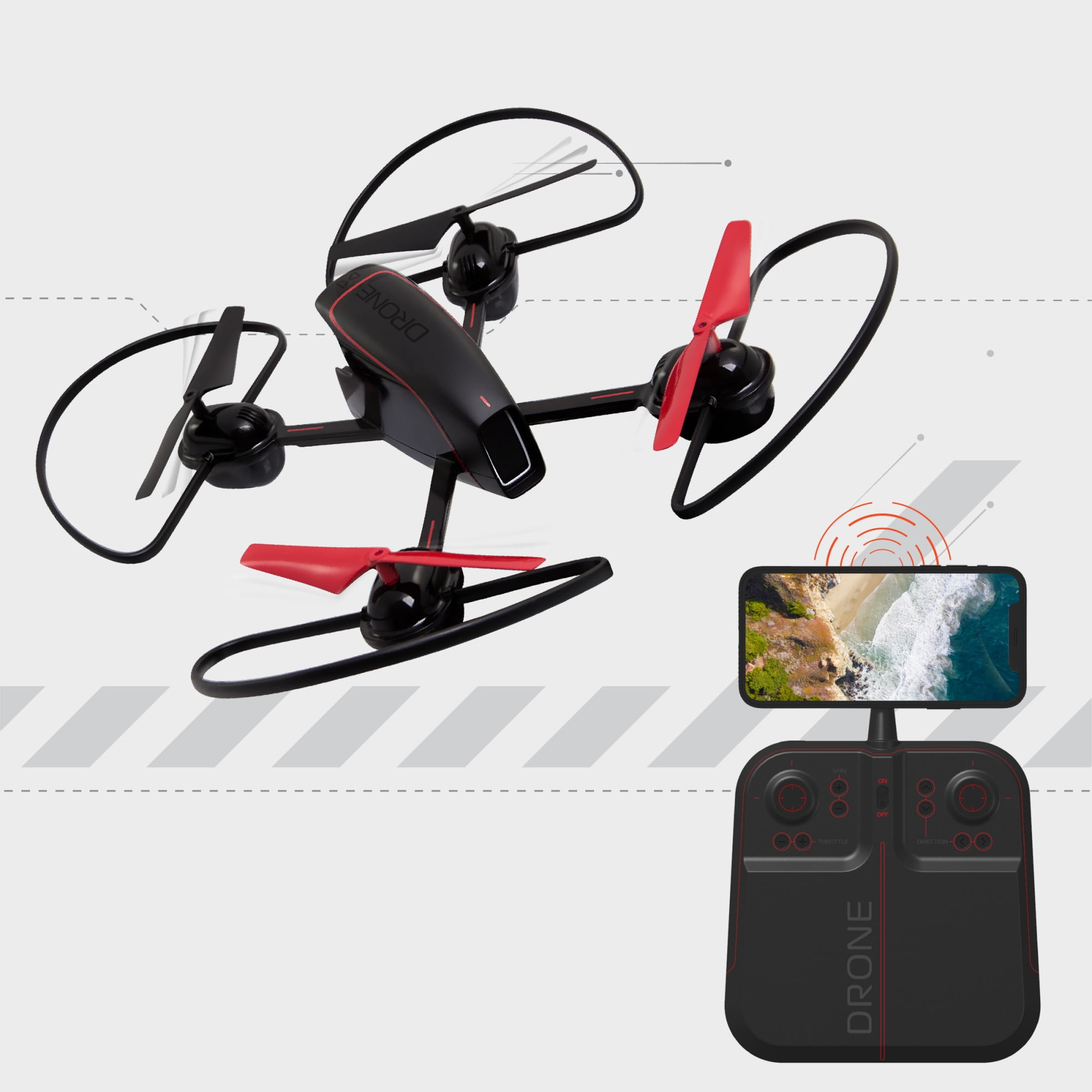 10" Mach X Drone with Camera & Control