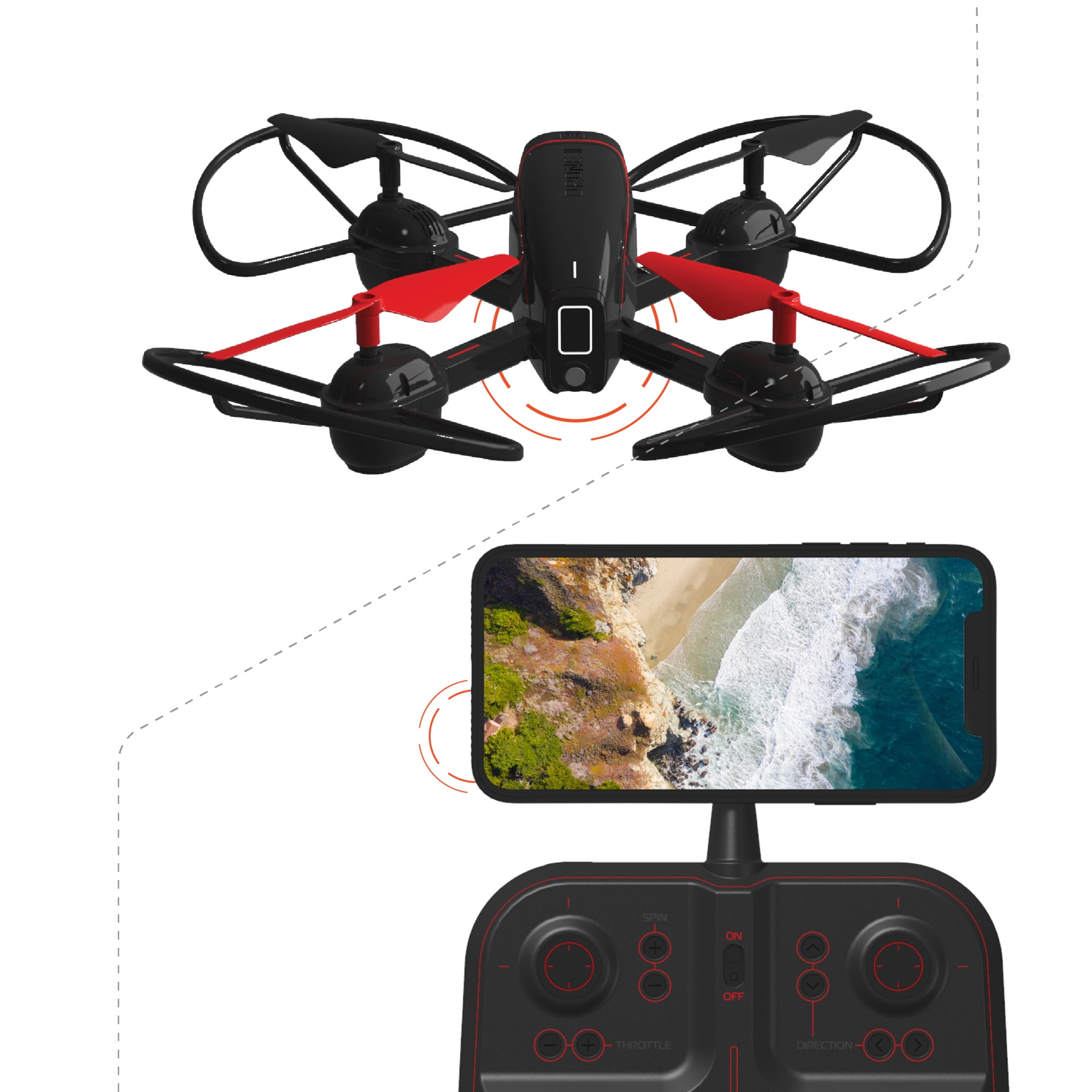 10" Mach X Drone with Camera & Control